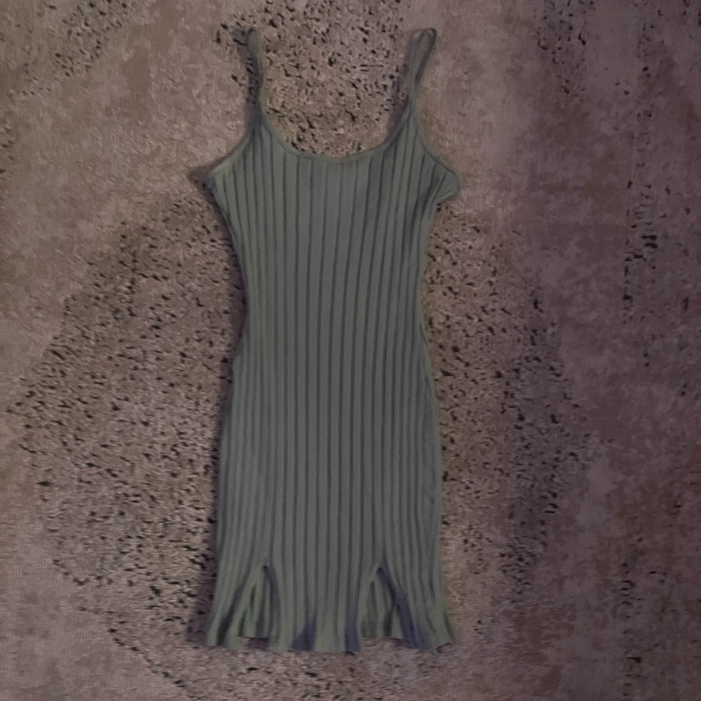 tight green tank dress